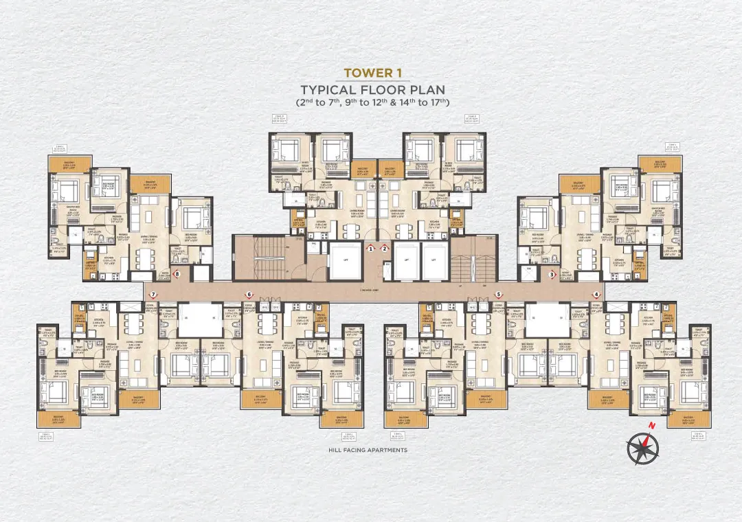Joyville Celestia 2 BHK floor plan preview